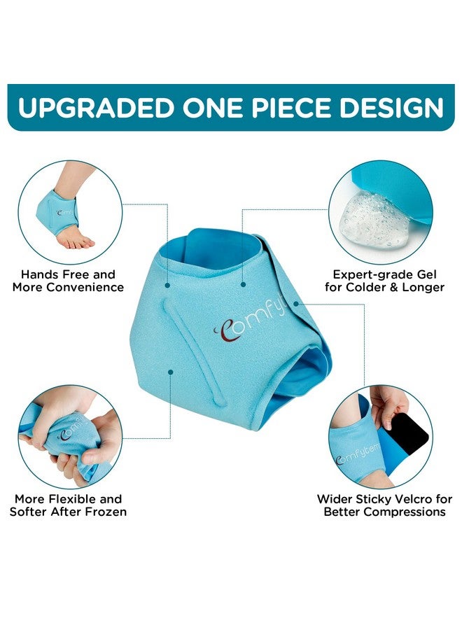 Comfytemp Ankle Ice Pack Wrap for Swelling, Plantar Fasciitis, Foot Pain Relief, FSA HSA Approved, Reusable Gel Cold Compression Ankle Brace for Injuries, Achilles Tendonitis, 1PC, Gifts for Men Women - Image 4