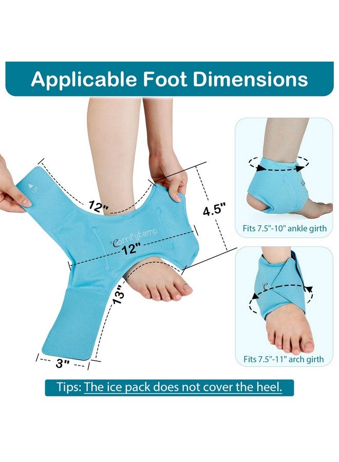 Comfytemp Ankle Ice Pack Wrap for Swelling, Plantar Fasciitis, Foot Pain Relief, FSA HSA Approved, Reusable Gel Cold Compression Ankle Brace for Injuries, Achilles Tendonitis, 1PC, Gifts for Men Women - Image 5
