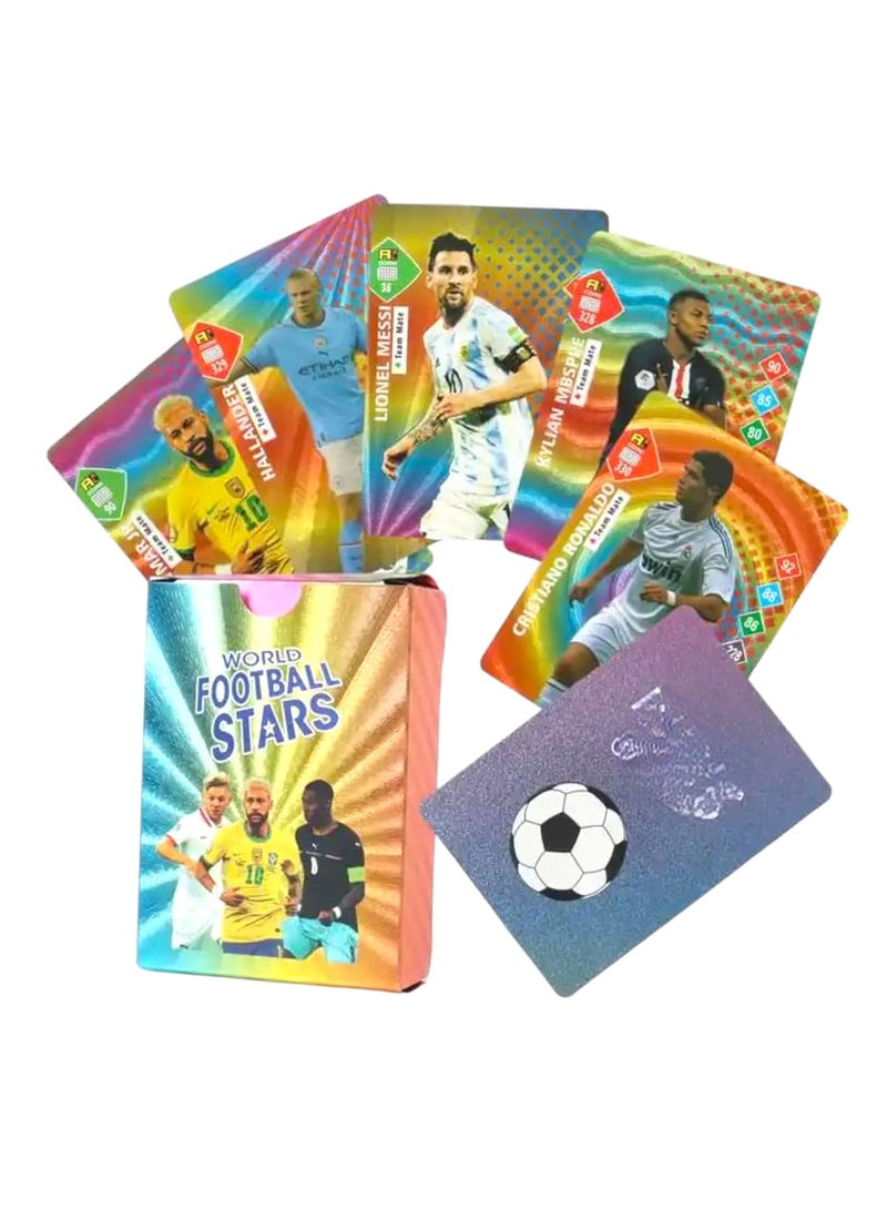 NEW  World Football Soccer Star Cards, Soccer 2024 World Cup, UEFA Champions League, Pack of 55 - Image 3