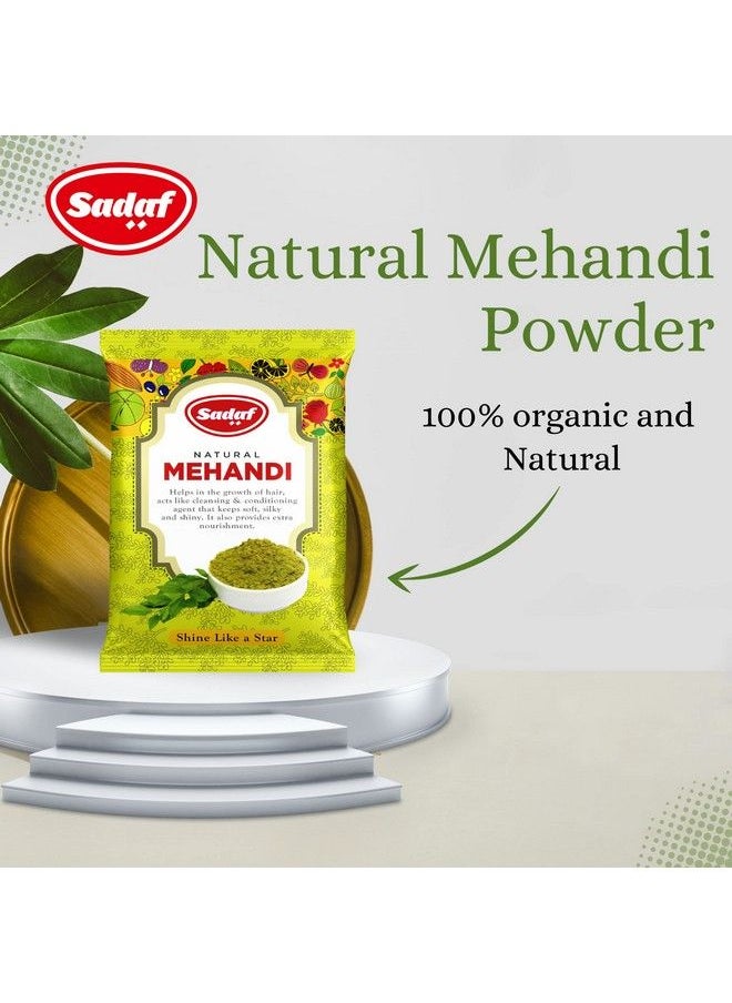 Sadaf - Natural Henna Powder Pack Of 2 ; Allnatural Mehendi For Hair Hands & Feet ; Natural Hair Dye & Conditioning Agent For Silky Shiny & Healthy Hair Growth 500 Gm - Image 1