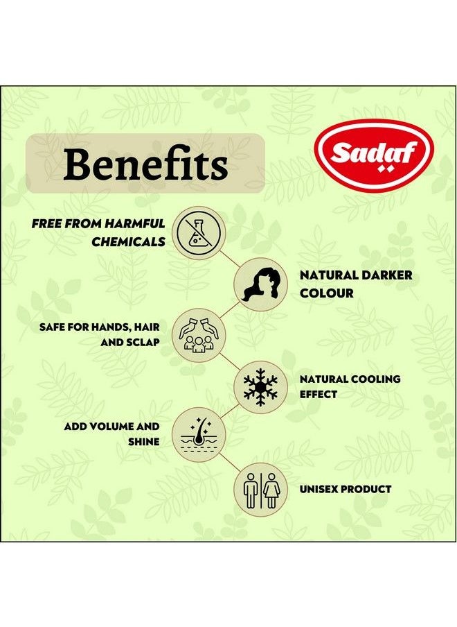 Sadaf - Natural Henna Powder Pack Of 2 ; Allnatural Mehendi For Hair Hands & Feet ; Natural Hair Dye & Conditioning Agent For Silky Shiny & Healthy Hair Growth 500 Gm - Image 1