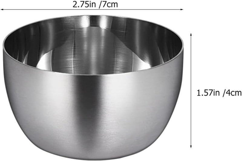 2pcs Stainless Steel Steak Sauce Bowls with Soy Sauce Dish Function Small Multipurpose Salad and Containers for Outdoor Camping and Dining - Image 2