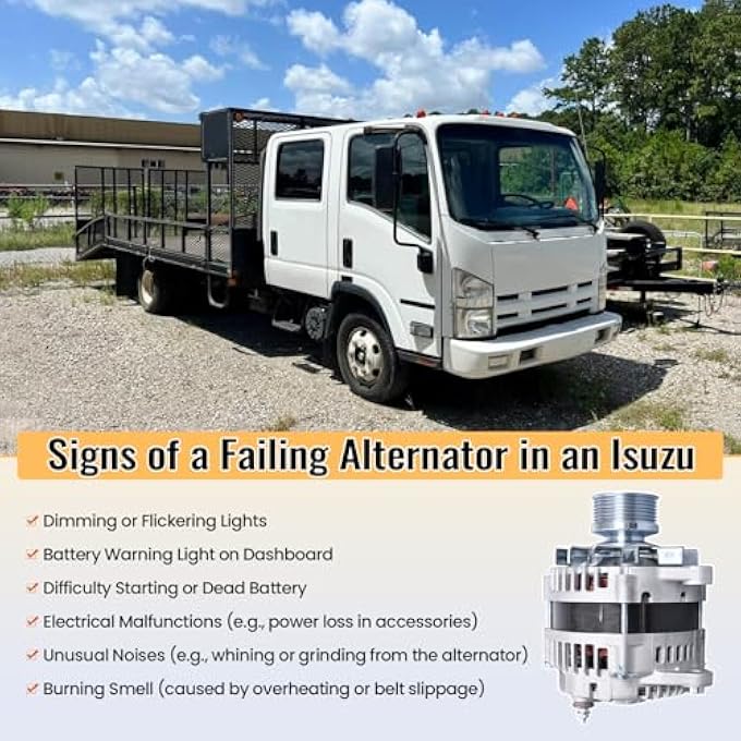 FuseRish LR1110-733 Alternator 12V 110A Compatible with ISUZU NPR NQR NRR 3.0L 5.2L 2008-2015, Part Numbers: 13215N, 90-25-1238, 140-39120, 8980750250, 8-98075025-0, LR1110-733C, LR111073, LR1110733C - Image 5