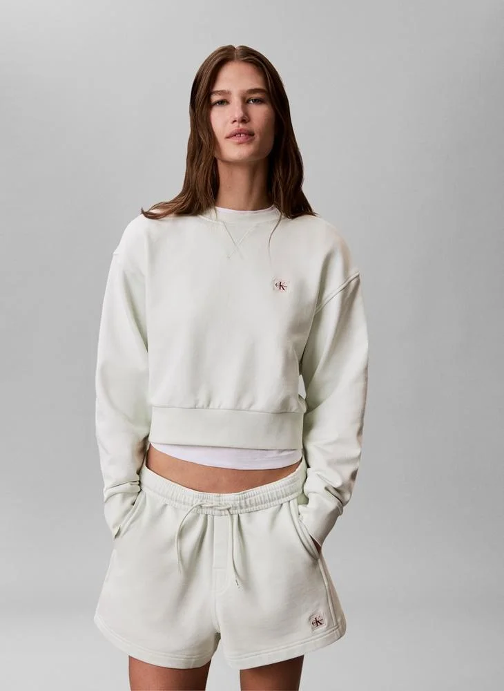 Calvin Klein Jeans Woven Label Crew Neck Sweatshirt
