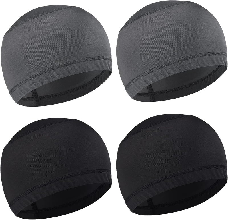 vidsel Skull Cap Helmet Liner Hard Hat Liner Running Beanie Head Wrap Bicycle Football Sweat Wicking Cycling Caps for Men Women - Image 1