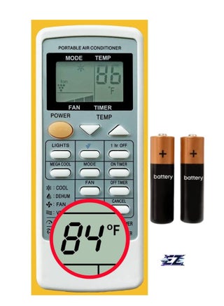 Replacement Remote Control for Sharp Portable Air Conditioner CRMC-A705JBEZ, CV-P09LV, AY-A9GR, CV-2P10SC, CV-P09LX, CV-P10LC, CV-P10MC, CV-P10NC, CVP10NC-D, CVP10NC-R, CV-P10PC, CVP10PC-D, CVP10PC-R with Battery - pzsku/Z6A5166513D39B5BF0E34Z/45/_/1734606178/6d5275df-b1f0-4b80-b5a2-dbd96e255daf