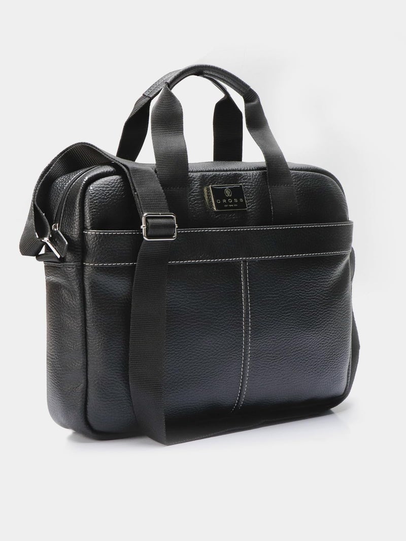 Cross Mens Black Rozano Style Shoulder Side Laptop bag - Image 3