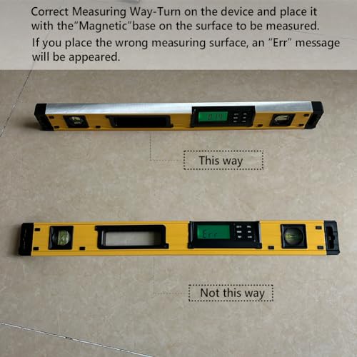2PM TOOLS 24-Inch Digital Torpedo Level and Protractor | Neodymium Magnets | Bright LCD Display | IP54 Dust/Water Resistant smart level with Carrying Bag - Image 3