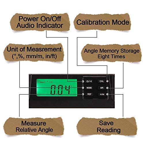 2PM TOOLS 24-Inch Digital Torpedo Level and Protractor | Neodymium Magnets | Bright LCD Display | IP54 Dust/Water Resistant smart level with Carrying Bag - Image 2