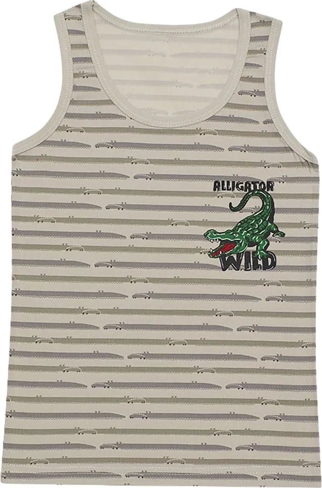 دونيلا 5-Pack Colorful Crocodile Printed Boys Undershirt - 771306B