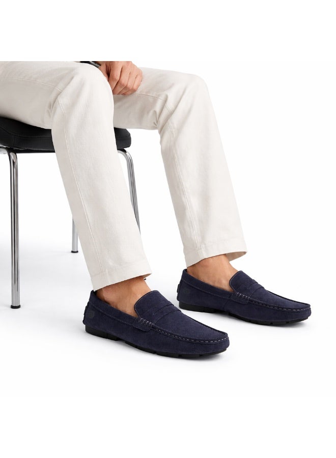 Men's genuine leather suede loafer shoes – style and comfort all day long - Image 1