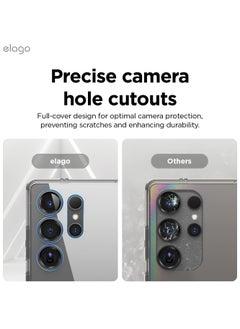 Elago Hybrid for Samsung Galaxy S25 Ultra Case Cover Precise Camera Cutouts, Sleek and Light Design, Protective, PC/TPU Hybrid Technology, Shockproof Bumper - Transparent  - Image 3