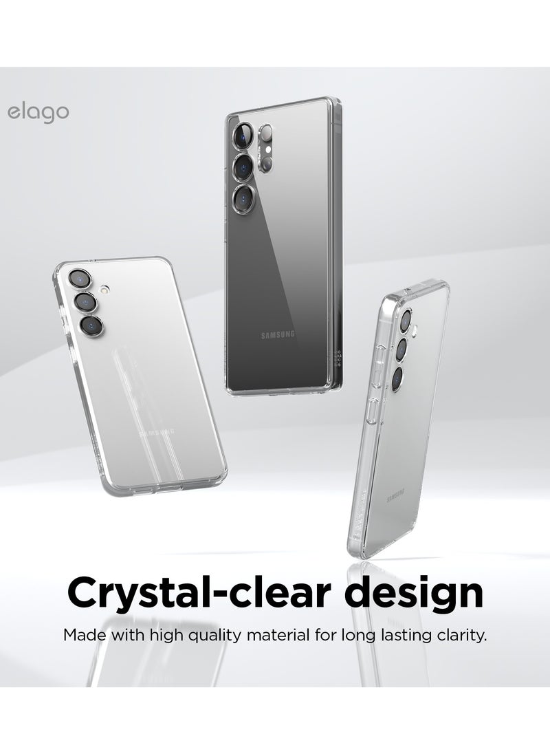 Elago - Hybrid for Samsung Galaxy S25 Ultra Case Cover Precise Camera Cutouts, Sleek and Light Design, Protective, PC/TPU Hybrid Technology, Shockproof Bumper - Transparent - Image 1