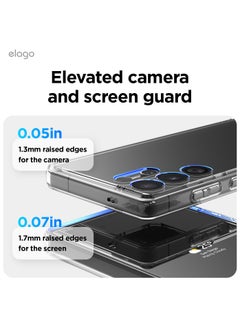 Elago Hybrid for Samsung Galaxy S25 Ultra Case Cover Precise Camera Cutouts, Sleek and Light Design, Protective, PC/TPU Hybrid Technology, Shockproof Bumper - Transparent  - Image 5