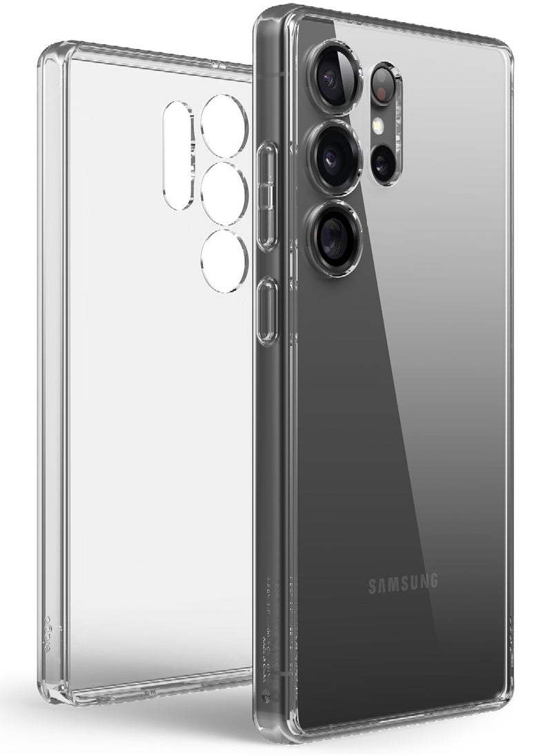 Elago - Hybrid for Samsung Galaxy S25 Ultra Case Cover Precise Camera Cutouts, Sleek and Light Design, Protective, PC/TPU Hybrid Technology, Shockproof Bumper - Transparent - Image 1