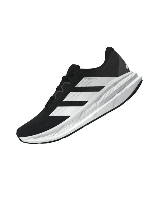 adidas كويستار 3 دبليو حذاء جري نسائي أسود مقاس 3.5