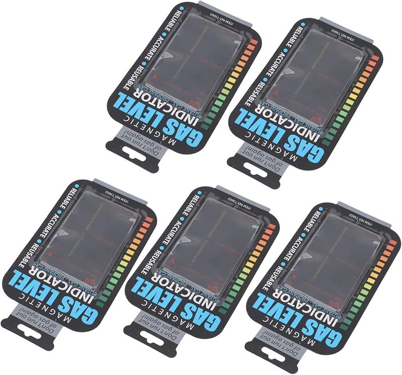 مؤشر مستوى الغاز المغناطيسي مستشعر تغيير اللون خفيف الوزن عبوة من 5 للتخييم والسفر - Image 5