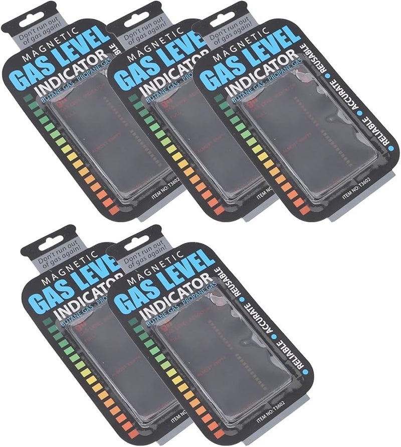 مؤشر مستوى الغاز المغناطيسي مستشعر تغيير اللون خفيف الوزن عبوة من 5 للتخييم والسفر - Image 3