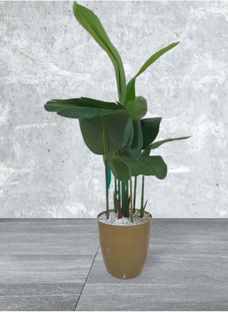 AL KHALDIYA Artificial decorative plant tree with pot, 120 cm  - Image 2