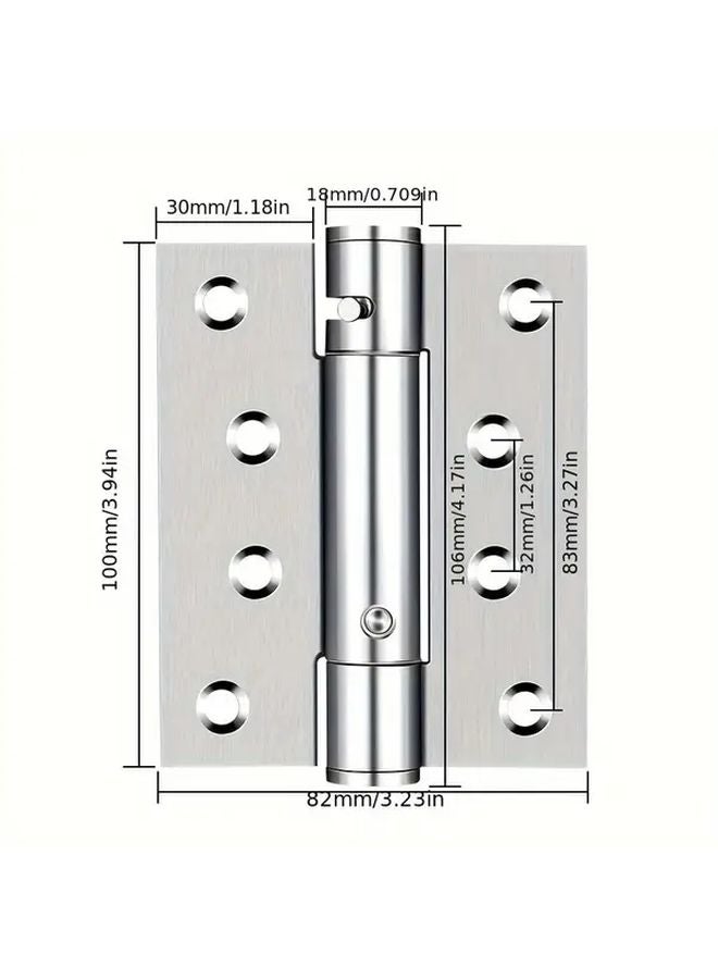 Black Self Closing Hinge Adjustable Spring Loaded Mechanism For Cabinet Furniture - Image 3