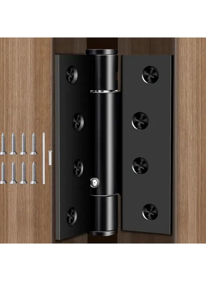 Black Self Closing Hinge Adjustable Spring Loaded Mechanism For Cabinet Furniture - Image 1