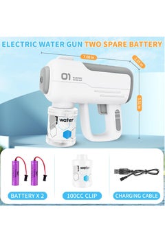 Excefore Electric Water Gun Toy - Shoots Up to 40 Feet, for Kids & Adults, Ideal for Summer Pool Parties & Beach Games (White)  - Image 2