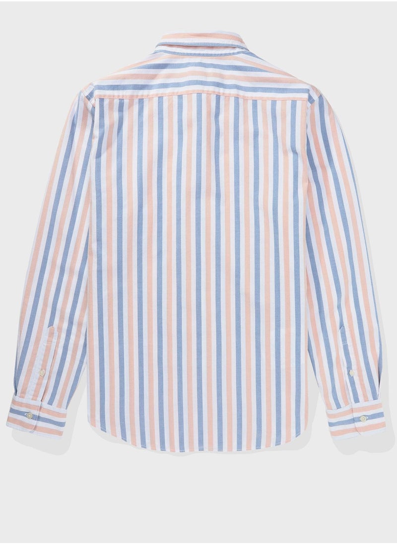 American Eagle - Striped Regular Fit Shirt - Image 1