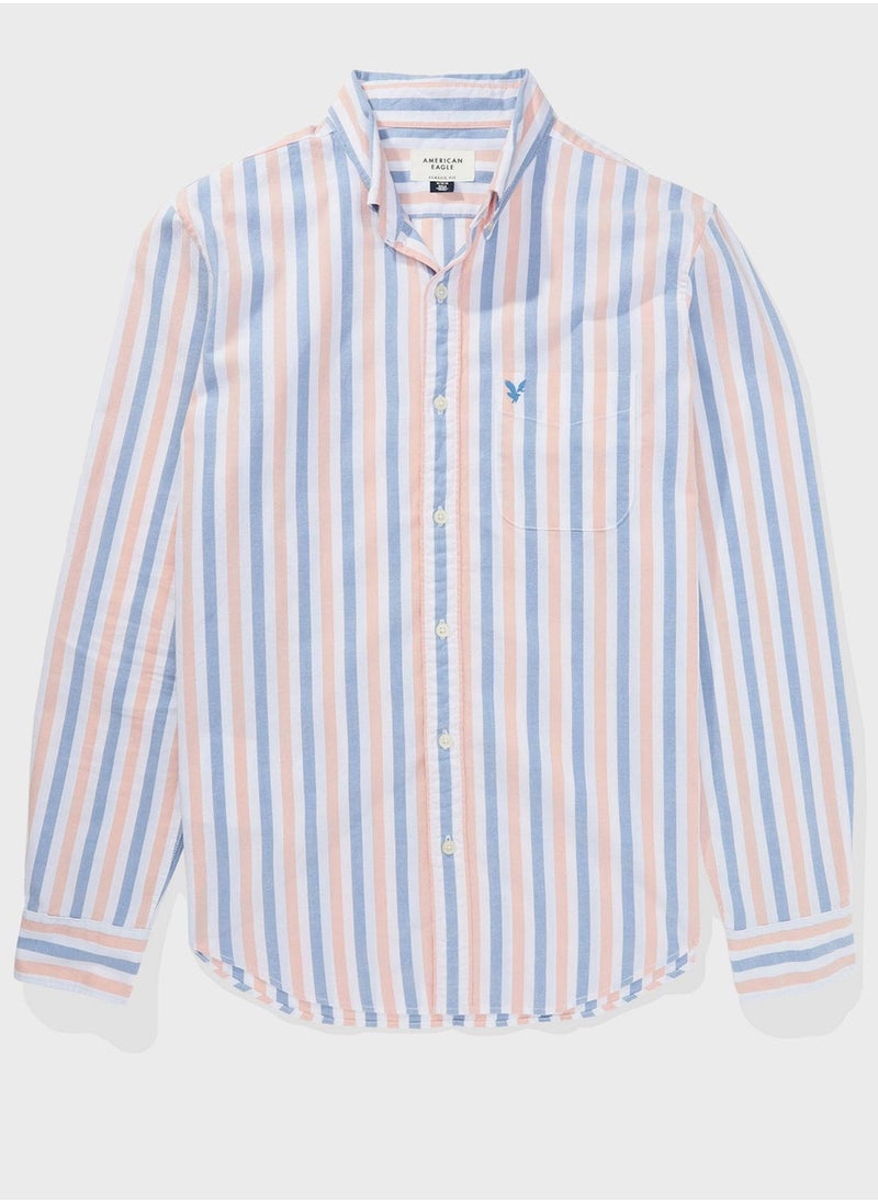 American Eagle - Striped Regular Fit Shirt - Image 1