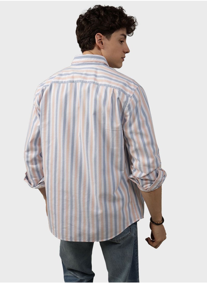 American Eagle - Striped Regular Fit Shirt - Image 1