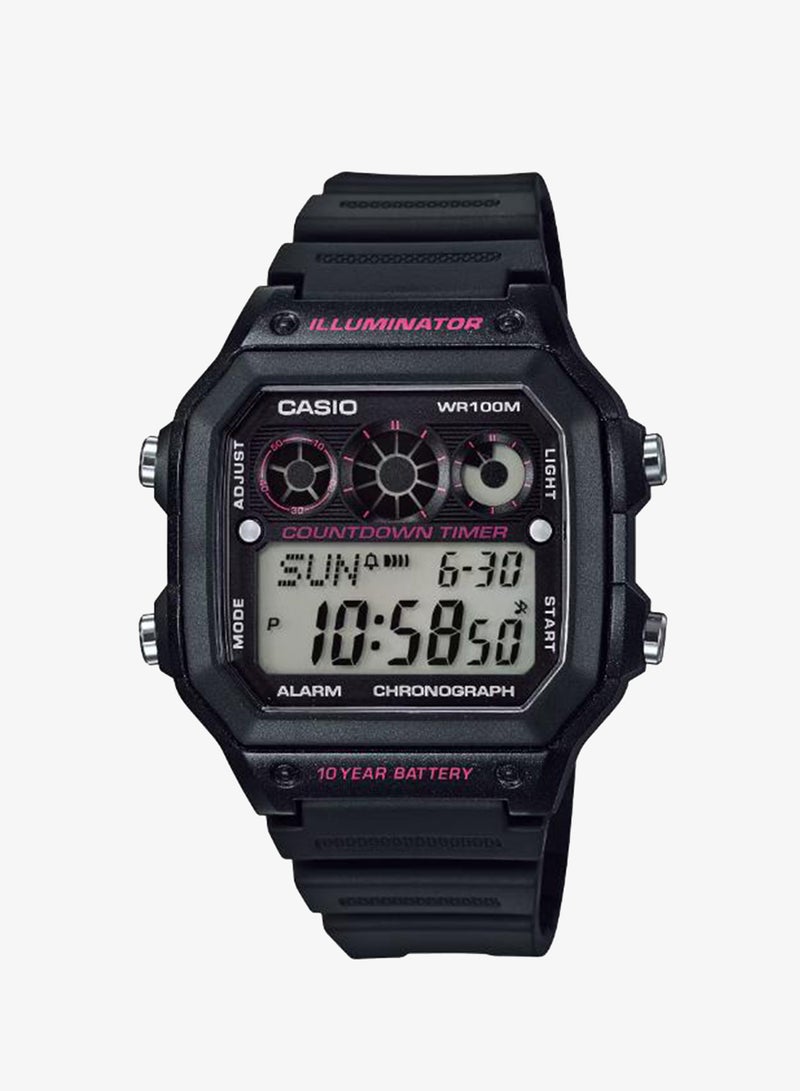 Men's Resin Digital Watch AE-1300WH-1A2VDF - 42.1 mm