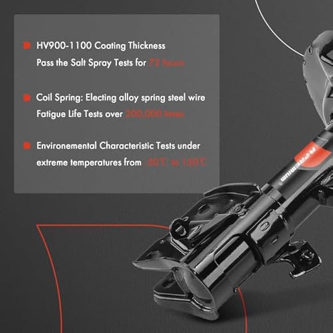 أ-بريميوم بديل ممتص الصدمات لسيارة سوبارو ليجاسي 2015-2017، 25 لترًا و36 لترًا، أمامي ويمين، مجموعة من قطعتين - Image 5