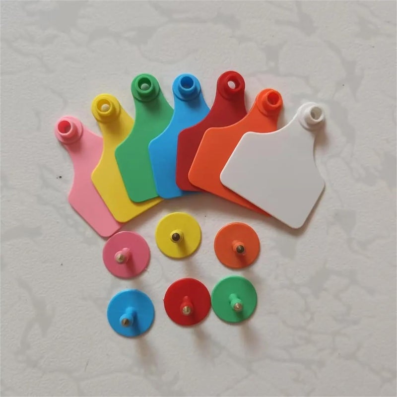 100pcs Cattle Ear Tags Breeding Equipment Printing Pet Products Farm Animal Supplies(Pink) - Image 3