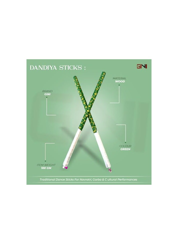 GINI Large Dandiya Sticks – Colorful Traditional Dance Sticks For Navratri, Garba & Cultural Performances - Image 3