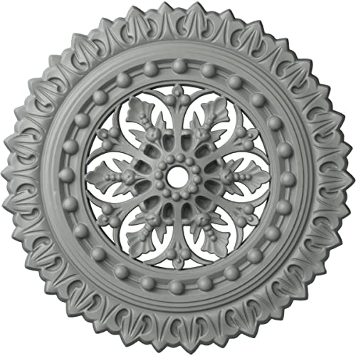 Ekena Millwork CM18SK 18 1/2-Inch OD x 1 1/8-Inch ID x 1 1/2-Inch Sellek Ceiling Medallion - Image 1