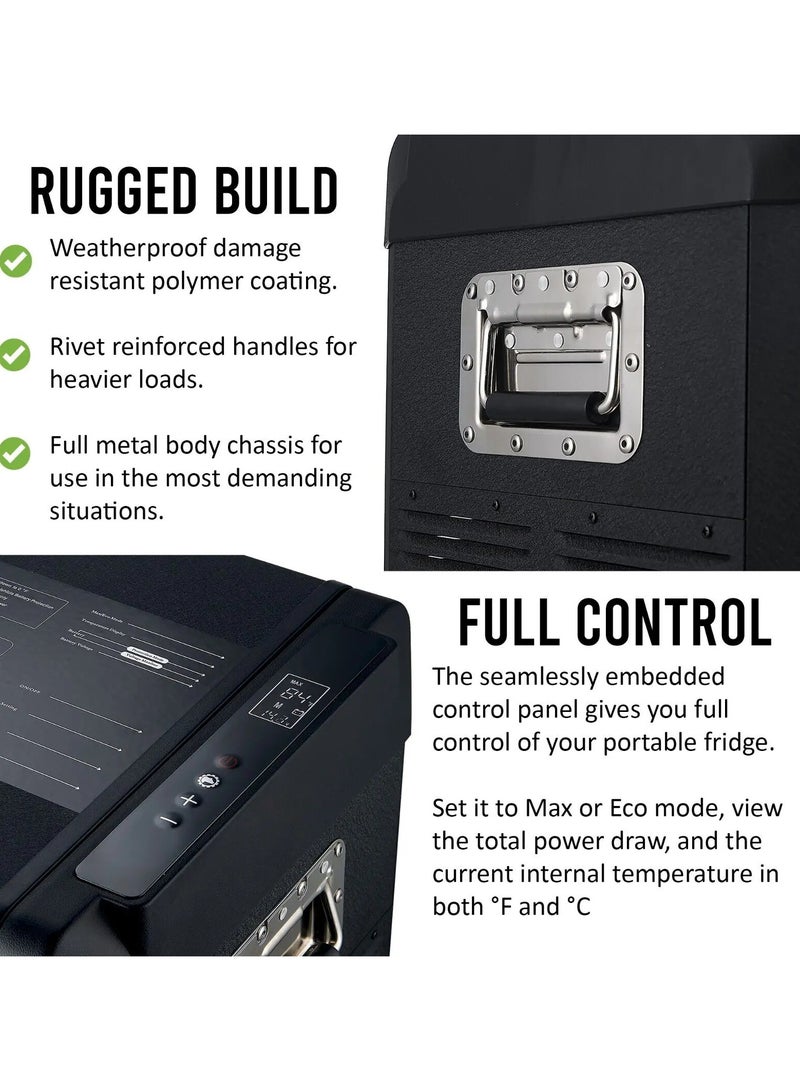 Toby's TR-37 Smart Dual Compartment Fridge And Freezer, Up to -18 Celsius, Versatile Cooler For Outdoor Adventure, 15600mAh Battery Capacity, Up To 12h Battery Life - Image 4