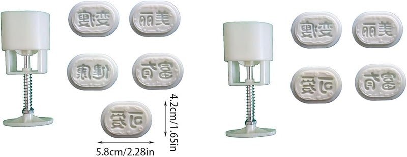 ABS Hand Press Mold For Baking Easy To Clean Blessing Shape Pastry Stamps - Image 4