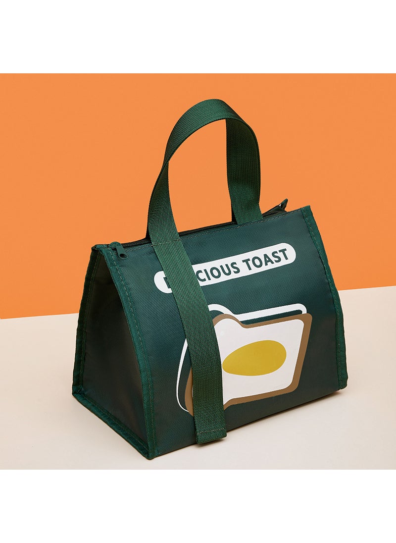 Generic Fashionable Large Capacity Lunch Bag Thermal Green 