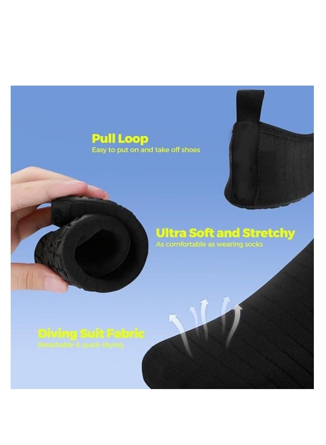 GUDOO Water Shoes for Women Men Kids Barefoot Quick-Dry Aqua Water Socks Slip-on Swim Beach Shoes for Snorkeling Surfing Kayaking Beach Walking Yoga 44-45 - Image 3