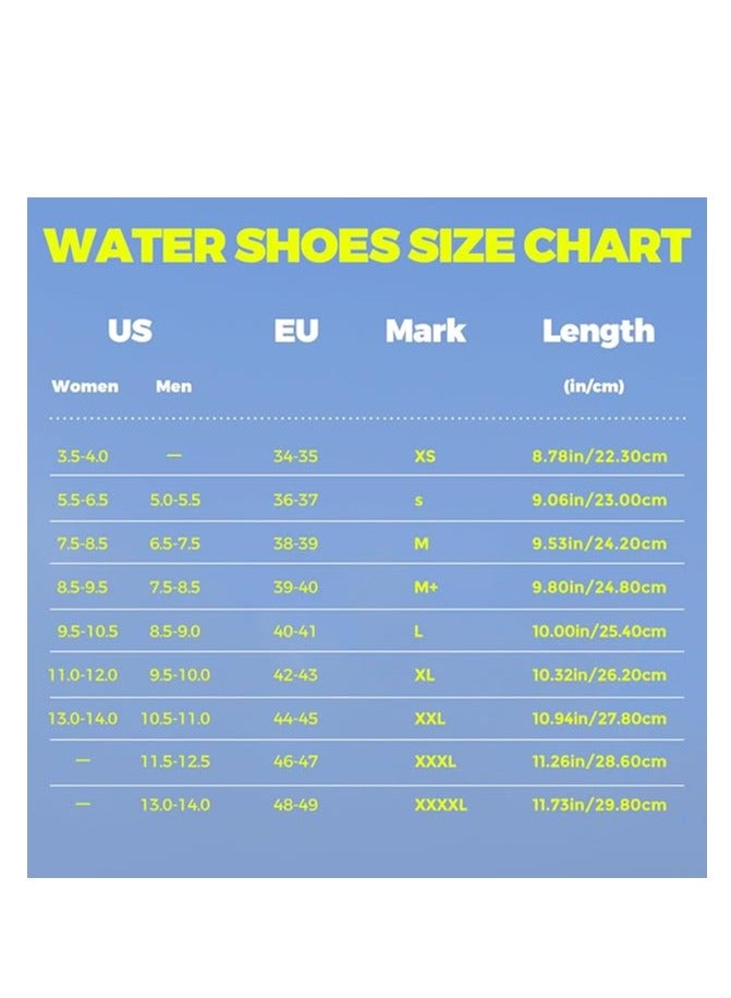 GUDOO Water Shoes for Women Men Kids Barefoot Quick-Dry Aqua Water Socks Slip-on Swim Beach Shoes for Snorkeling Surfing Kayaking Beach Walking Yoga 44-45 - Image 5