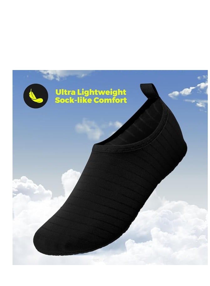 GUDOO Water Shoes for Women Men Kids Barefoot Quick-Dry Aqua Water Socks Slip-on Swim Beach Shoes for Snorkeling Surfing Kayaking Beach Walking Yoga 44-45 - Image 4