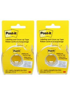 Post-it : Removable Cover-Up Tape, Non-Refillable, 1" x 700" roll -:- Sold as 2 Packs of - 1 - / - Total of 2 Each