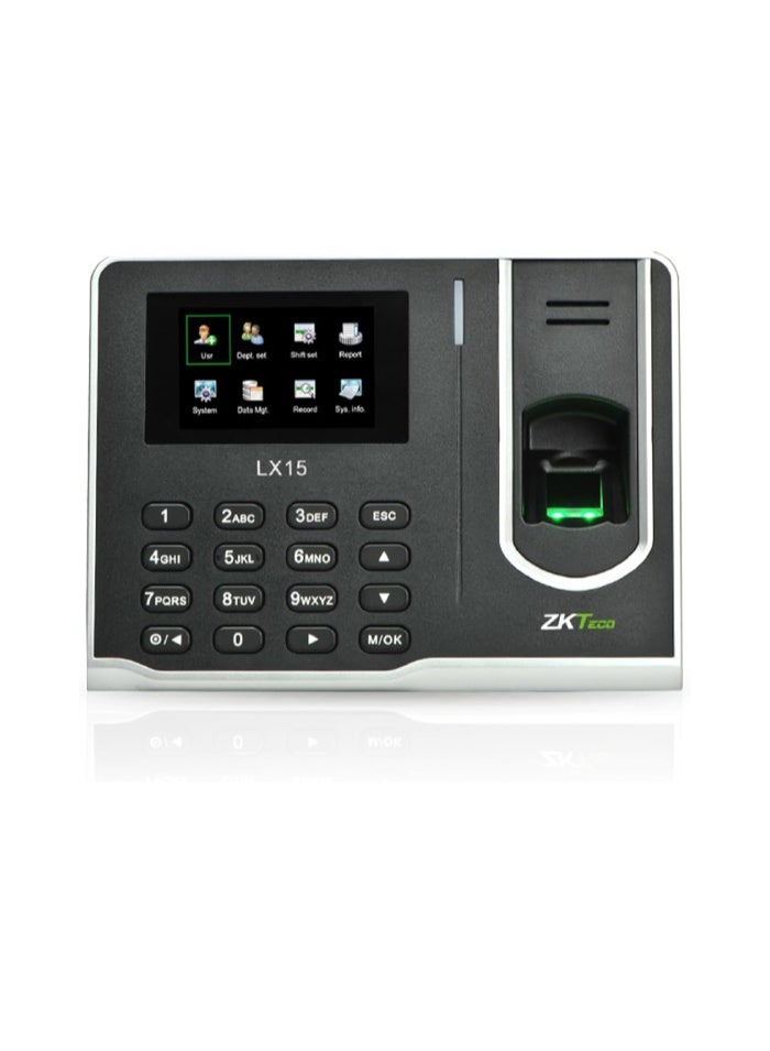 ZKTeco LX15 Fingerprint Time Attendance Terminal - Image 1