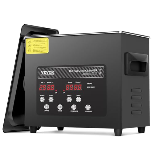 VEVOR 3L Ultra Sonic Cleaner 120W Digital Ultrasonic Cleaning Machine with Gentle Mode Upgraded Degassing 40kHz Ultrasound Cleaner Machine with Heater Timer for Jewelry Glasses Tools Retainer - Image 1