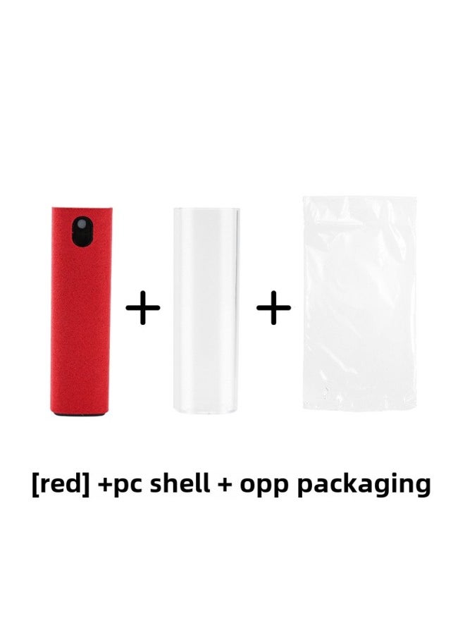 Generic - Mobile Phone Screen Cleaner Portable Spray Wipe Integrated Digital Computer Screen Cleaner Mobile Phone Screen Cleaner-Color:Pc Case + Opp Packaging: Red - Image 1