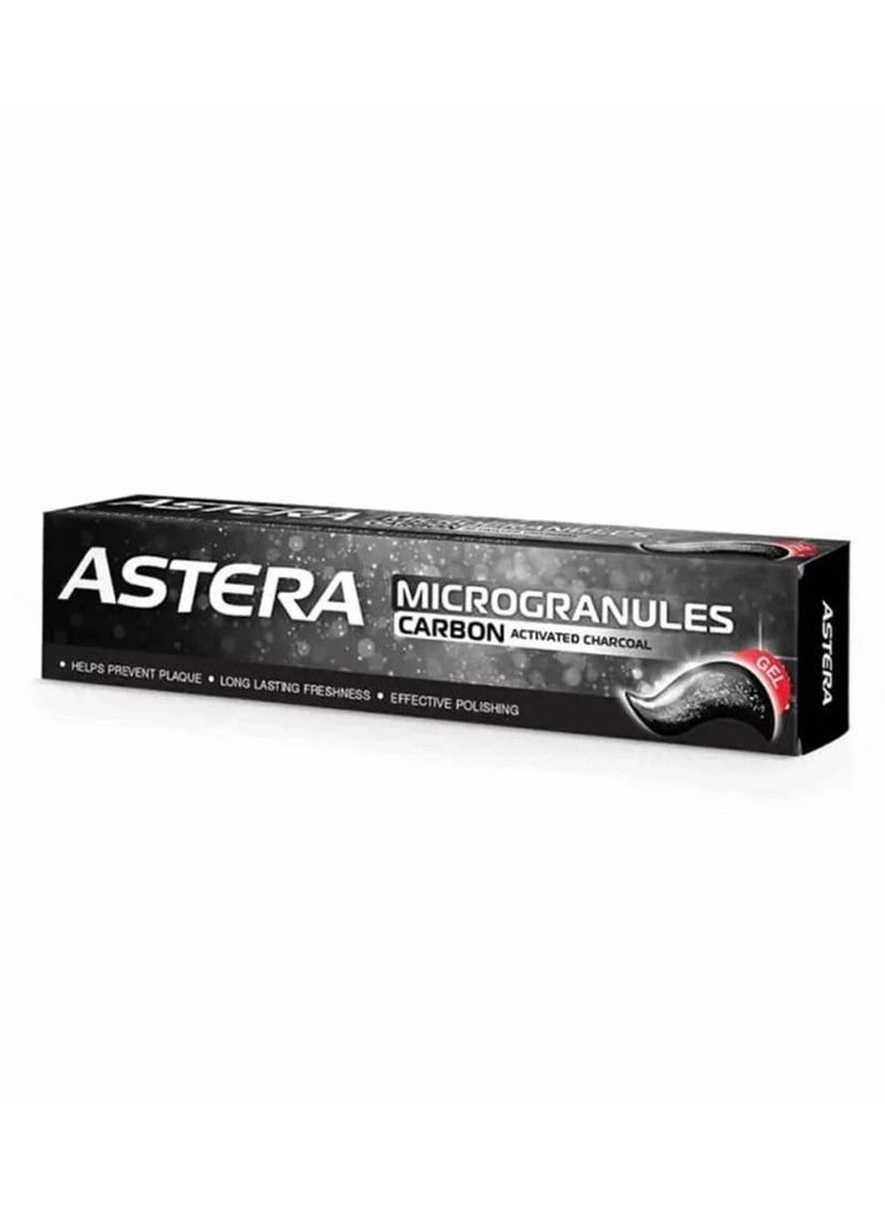 Astera Microgranules and Activated Charcoal Gel Toothpaste - Image 1