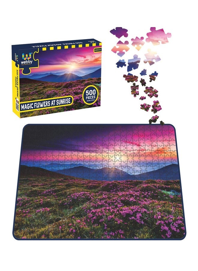 Webby Magic Flowers at Sunrise Jigsaw Puzzle, 500 Pieces - Image 3