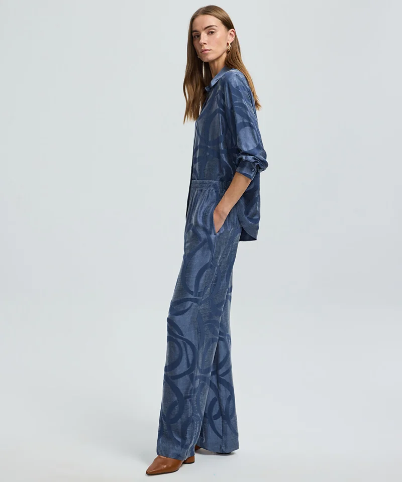 Ipekyol Printed Cupro Trousers