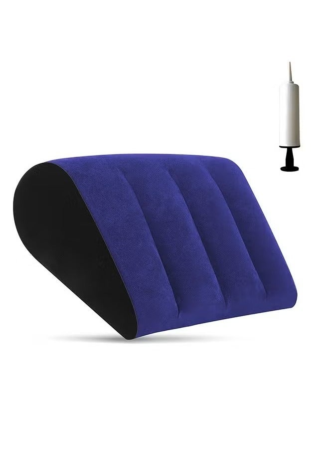 Inflatable Wedge Pillow, Travel Camping Pillow for Sleeping, Portable Body Positioners for Leg Elevation - Image 1