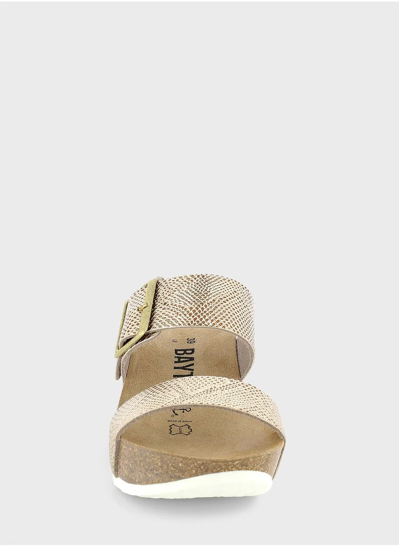 BAYTON Newcastle Double Strap Wedge Sandals