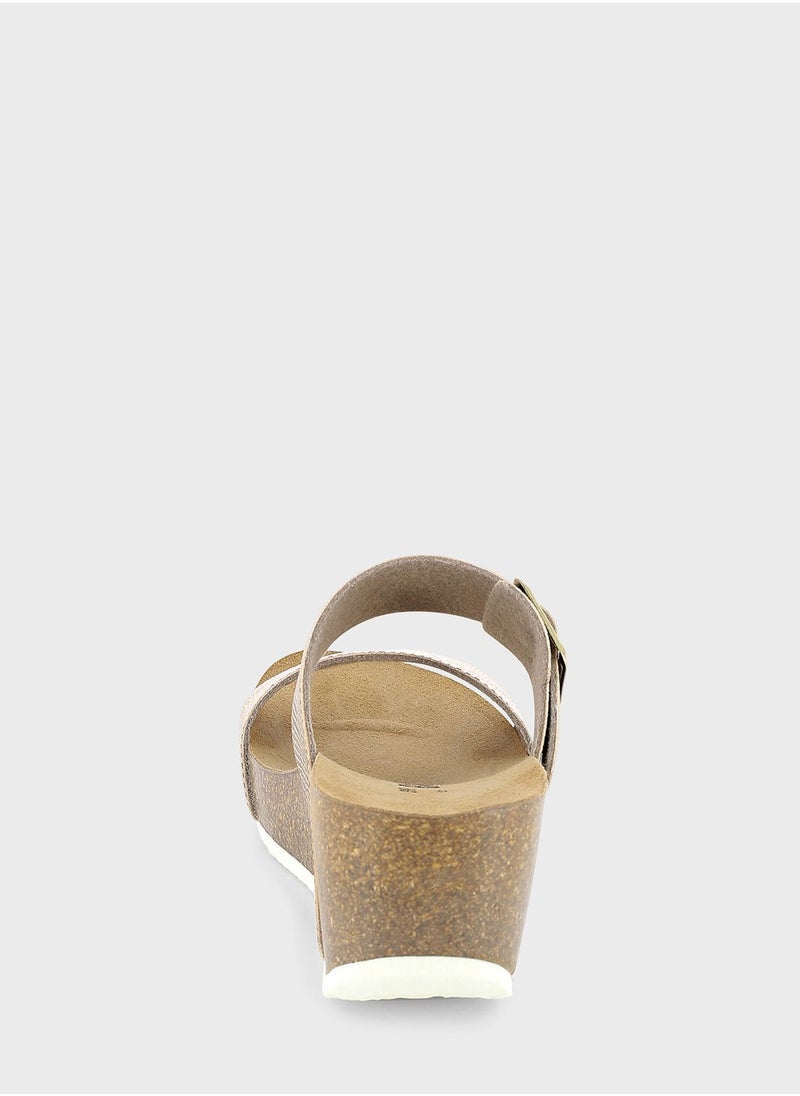 BAYTON Newcastle Double Strap Wedge Sandals  - Image 4